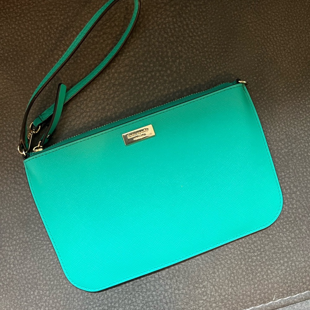 Kate Spade Teal Wristlet Clutch